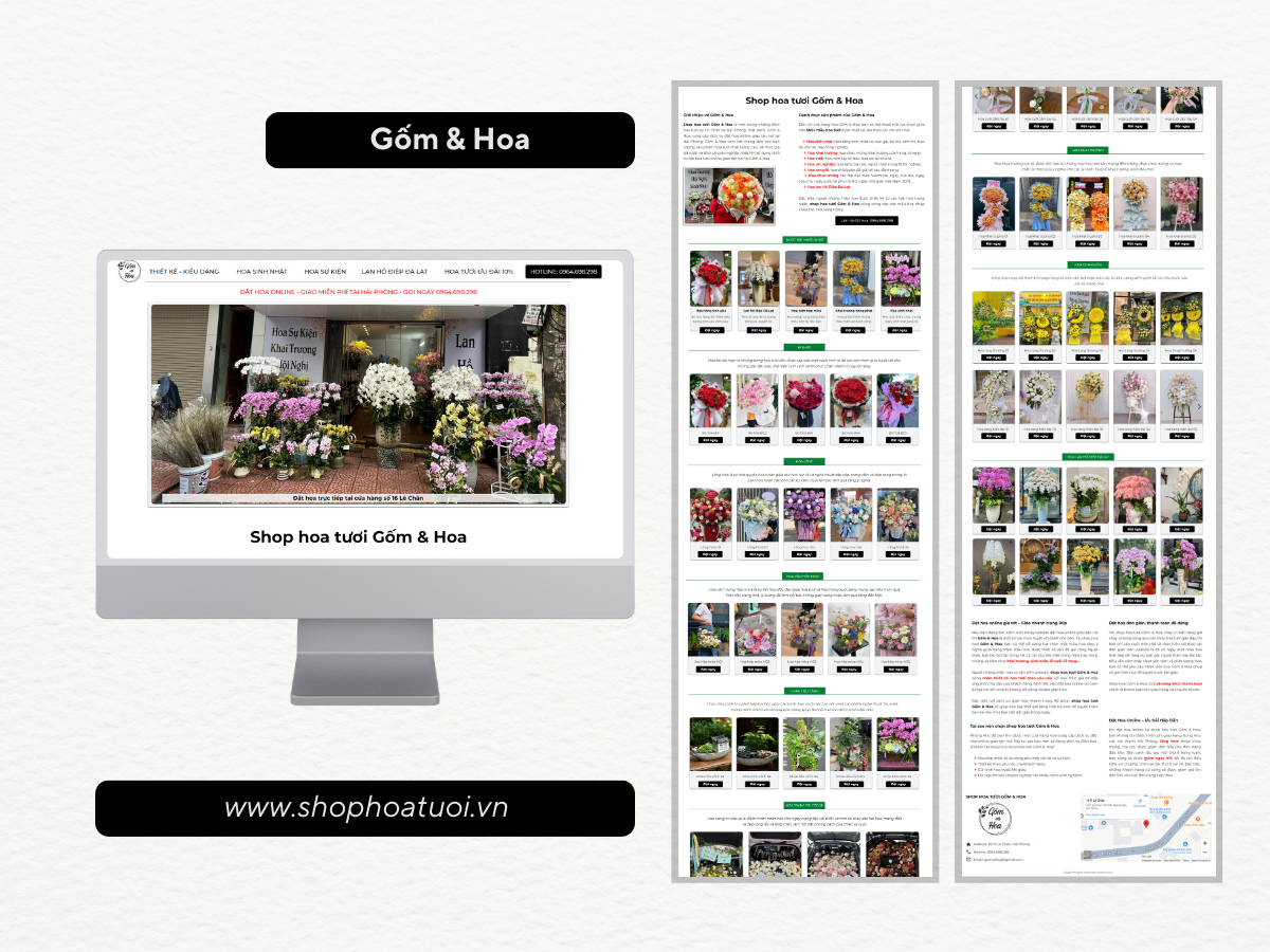 Landing Page cửa hàng hoa tươi
