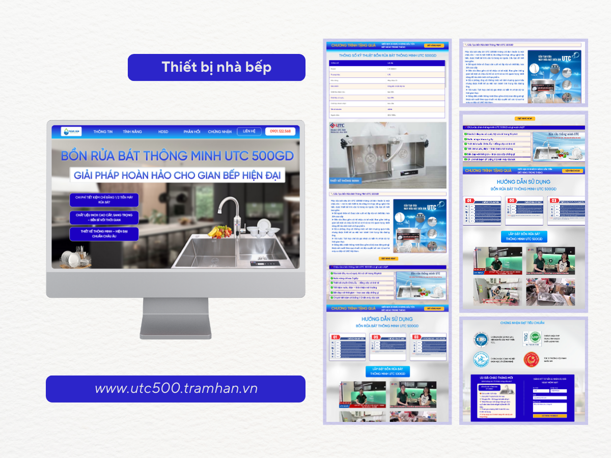 Thiết Kế Landing Page Bồn Rửa Bát Thiết Kế Landing Page Bồn Rửa Bát
