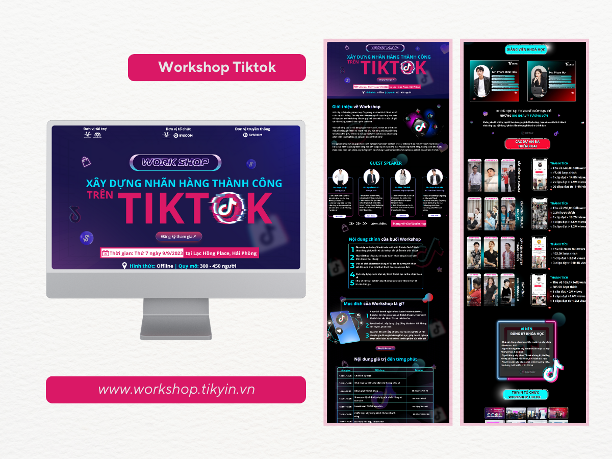 Mẫu Landing Page Workshop TikTok Mẫu Landing Page Workshop TikTok