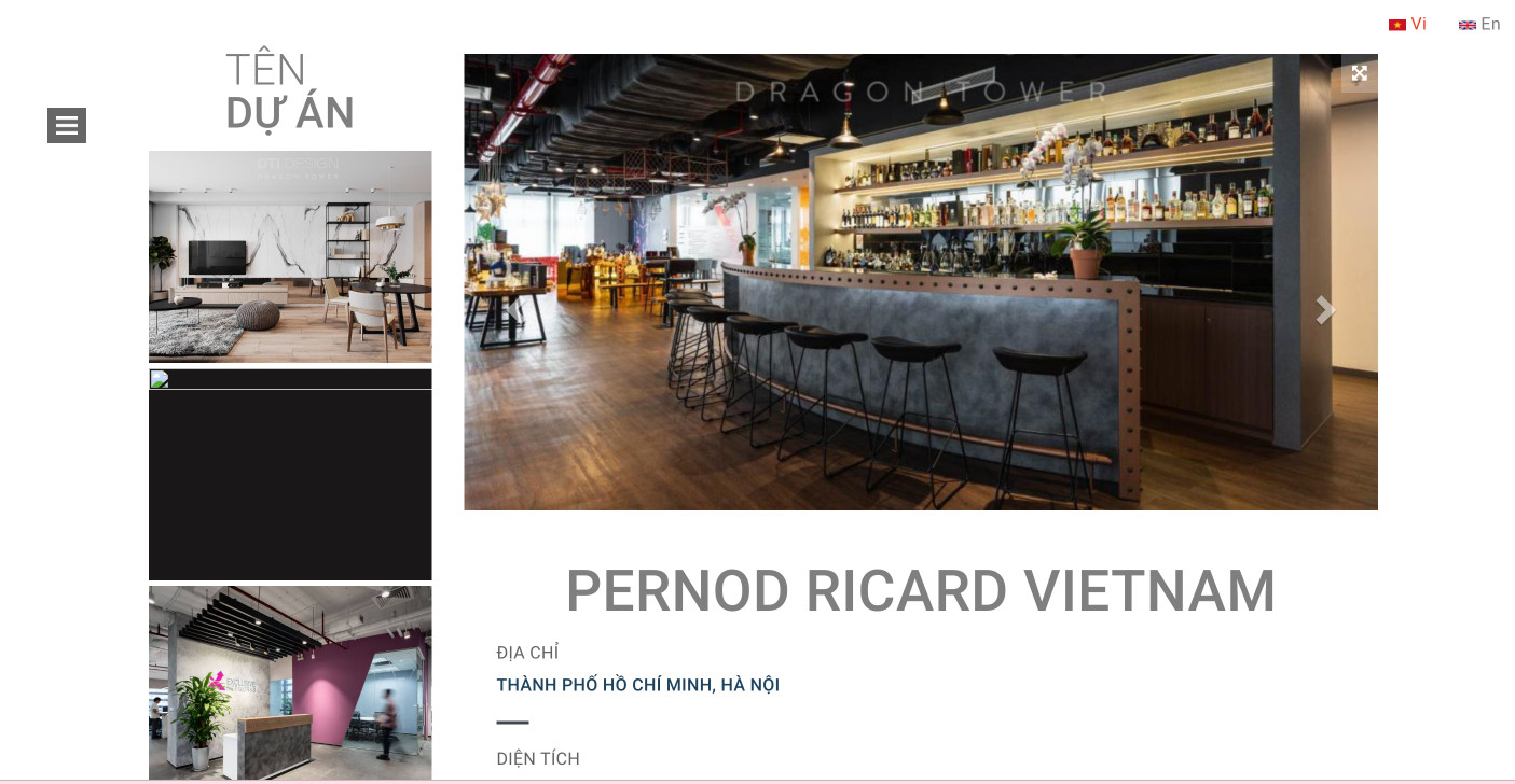 thiết kế website Thi Công Nội Thất