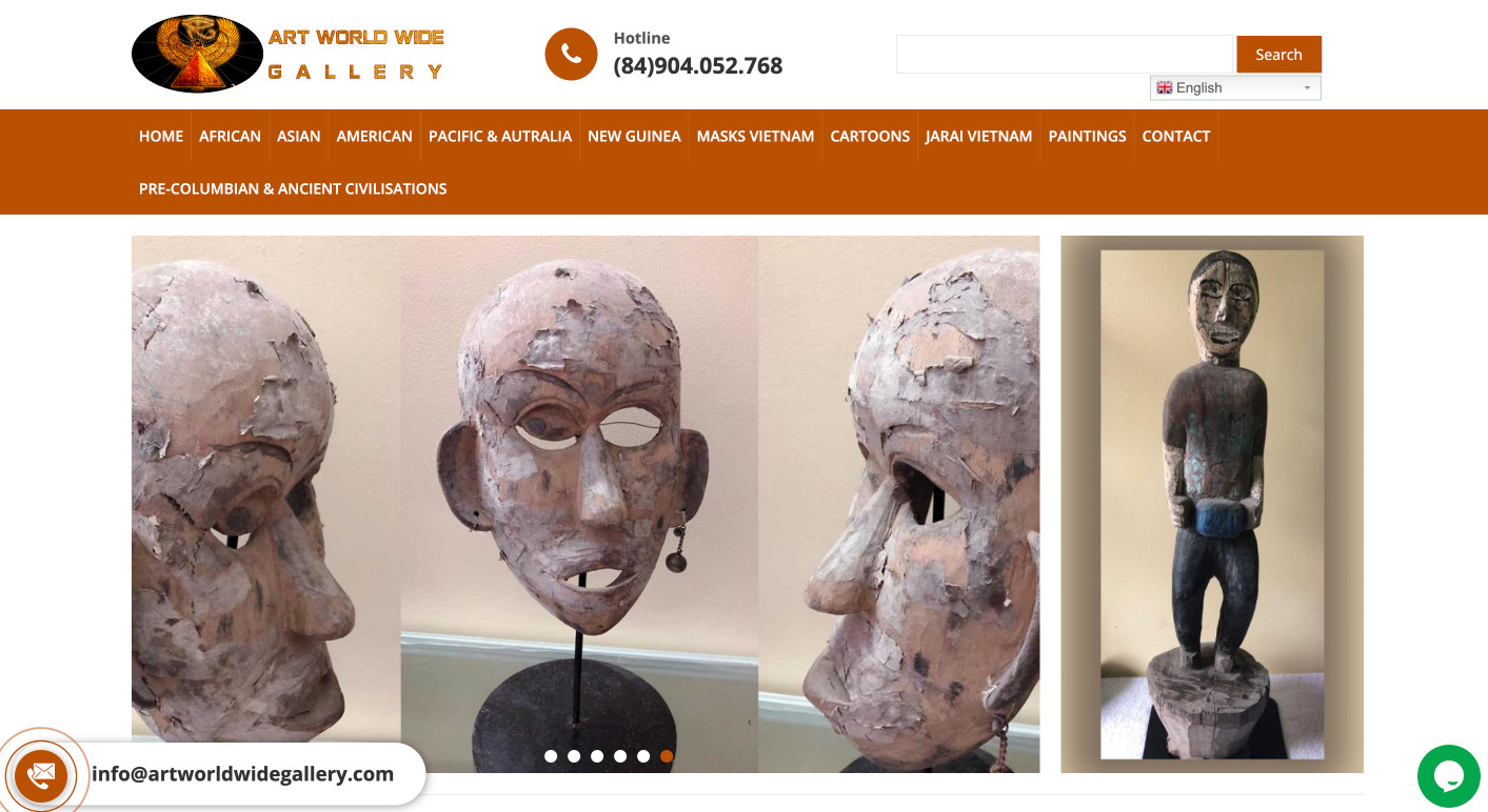 Thiết kế website mỹ thuật nghệ thuật độc đáo