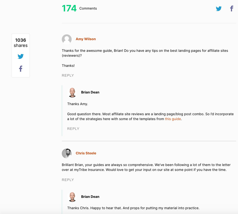 Blog Comments (nguồn: blog.hubspot.com)