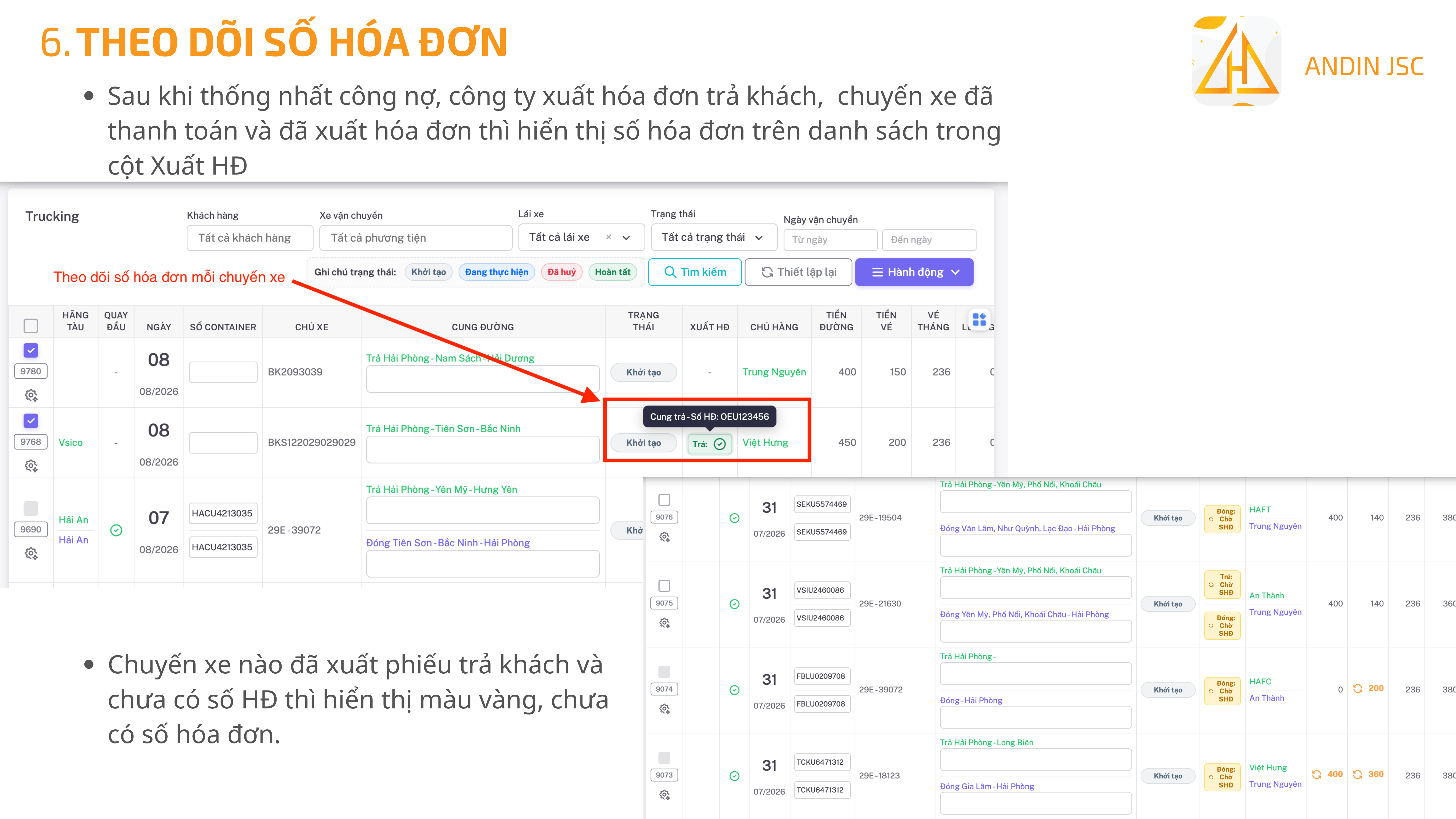 Phần Mềm Trucking Quản Lý Chuyến Xe Container Hiệu Quả - hình ảnh 2