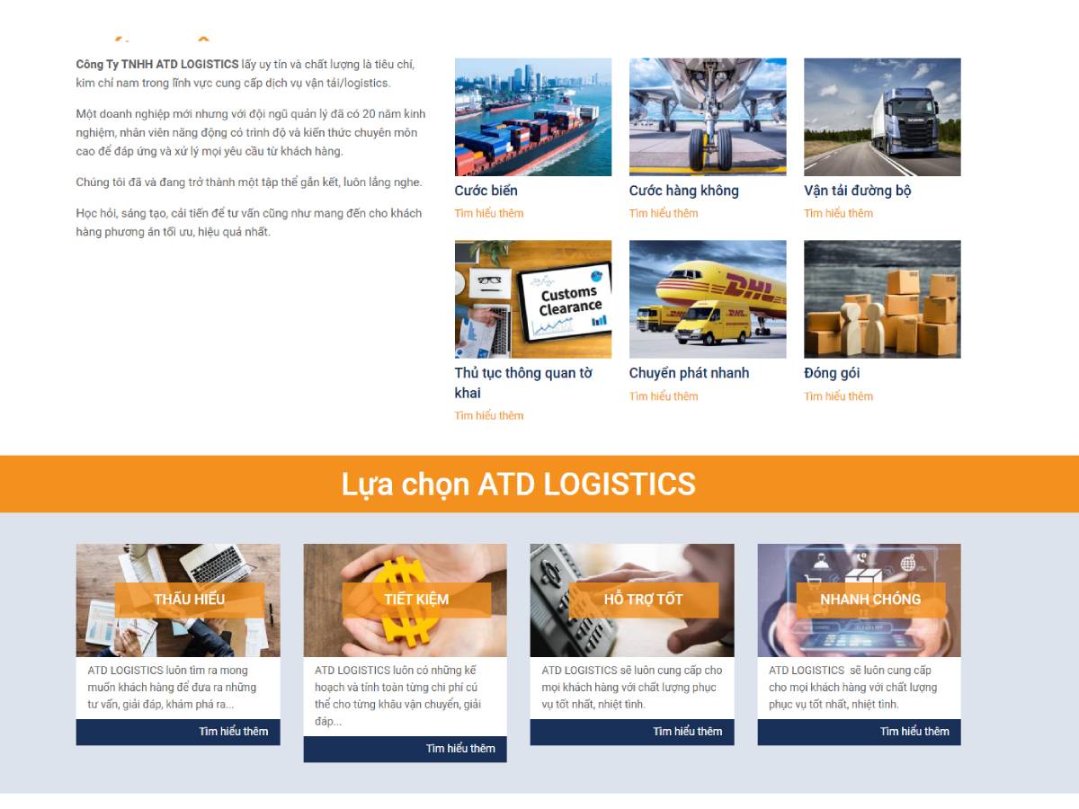 website logistics