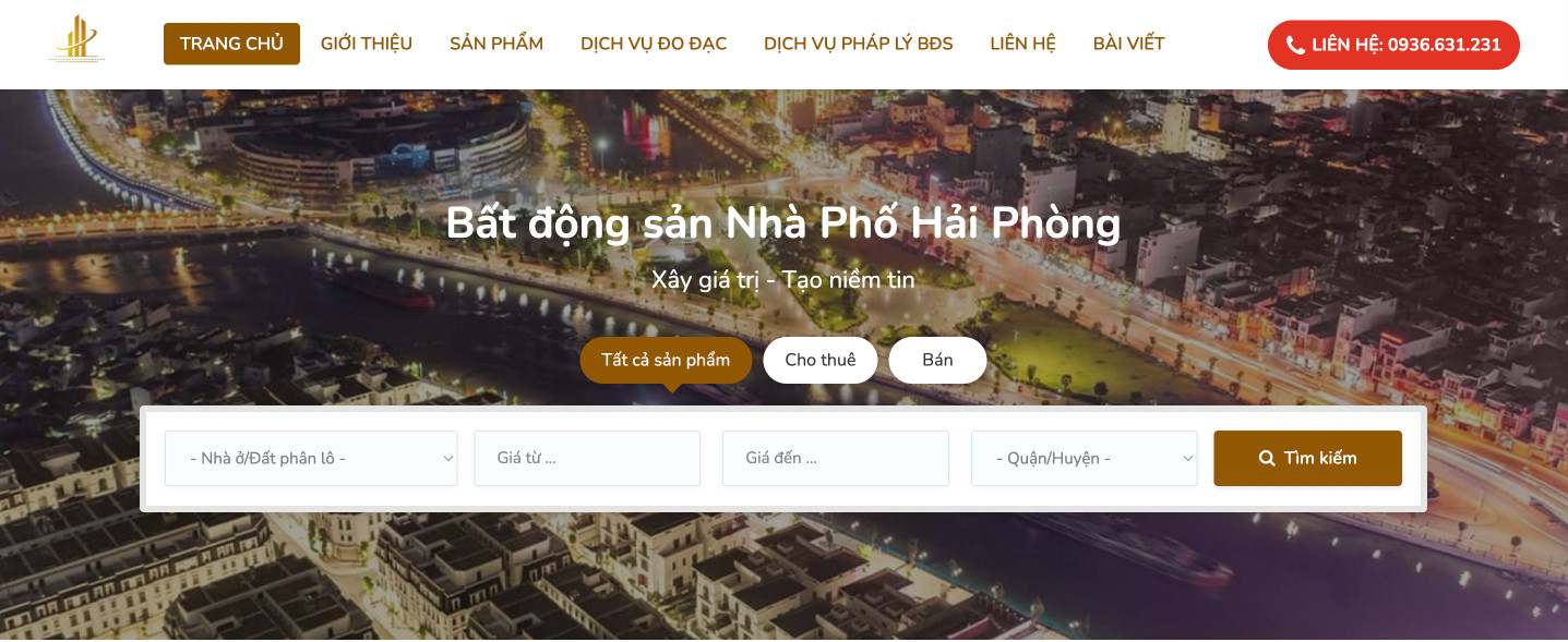 Thiết Kế Website Bất Động Sản Chuyên Nghiệp