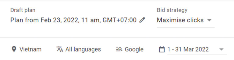Google Keyword Planner