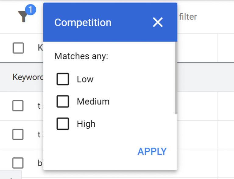 Google Keyword Planner
