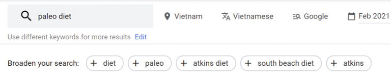Google Keyword Planner