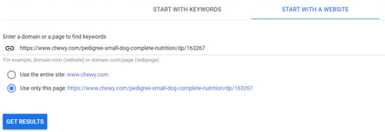 Google Keyword Planner