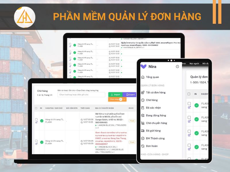 phần mềm quản lý đơn hàng