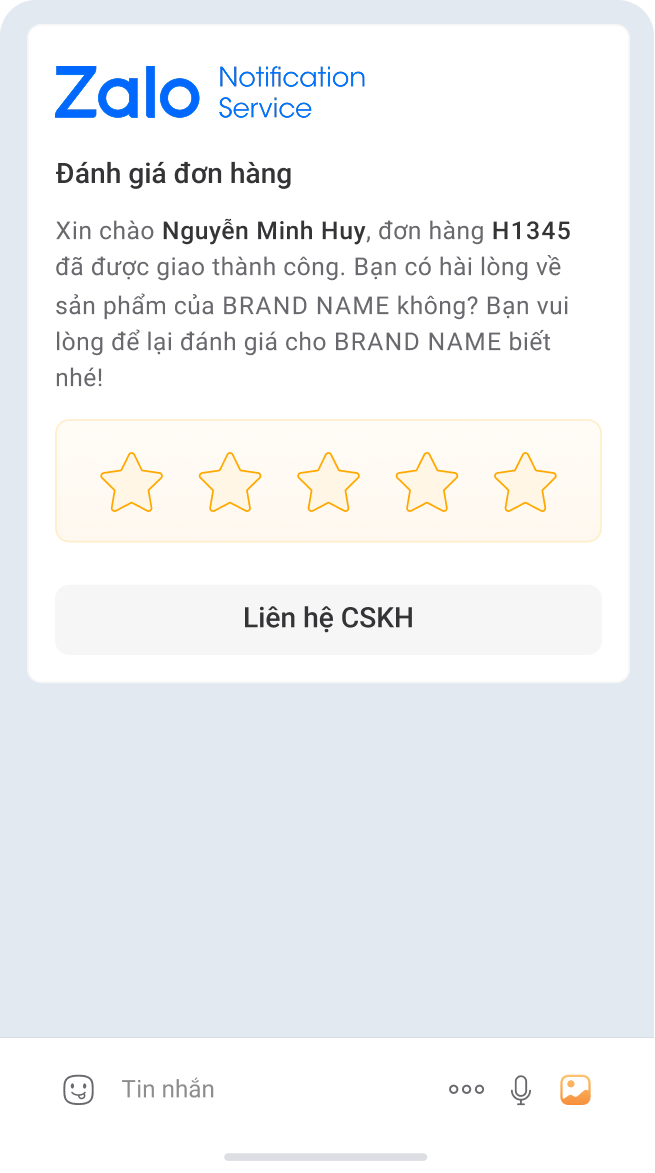 Zalo ZNS trong ngành E-commerce: Gửi đơn hàng & cập nhật trạng thái