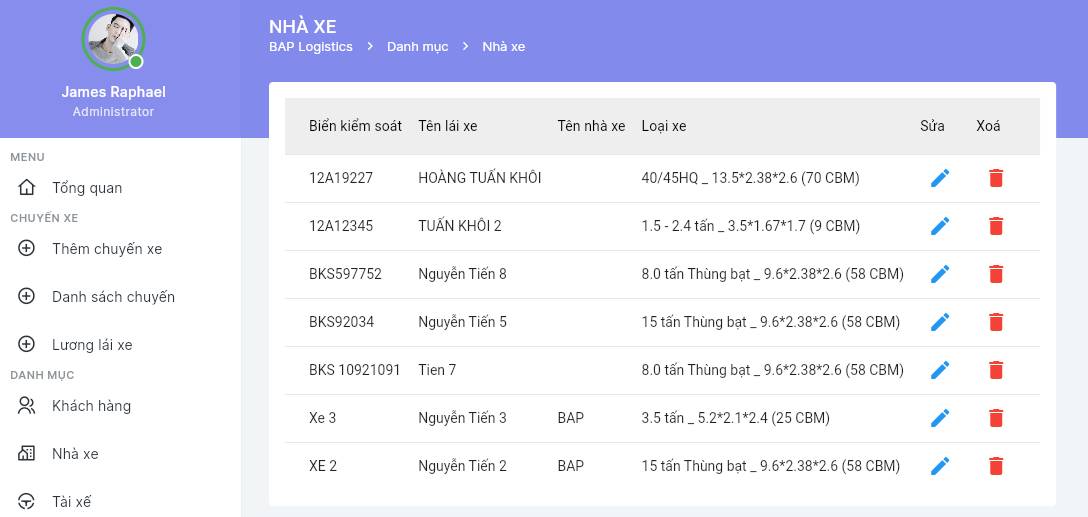 Quản lý đội xe, tài xế, lộ trình – tất cả trong một phần mềm Trucking