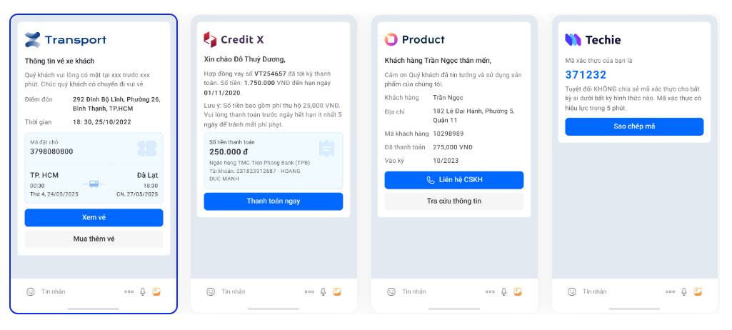 Khám phá nền tảng Thông báo Zalo QA dành cho doanh nghiệp