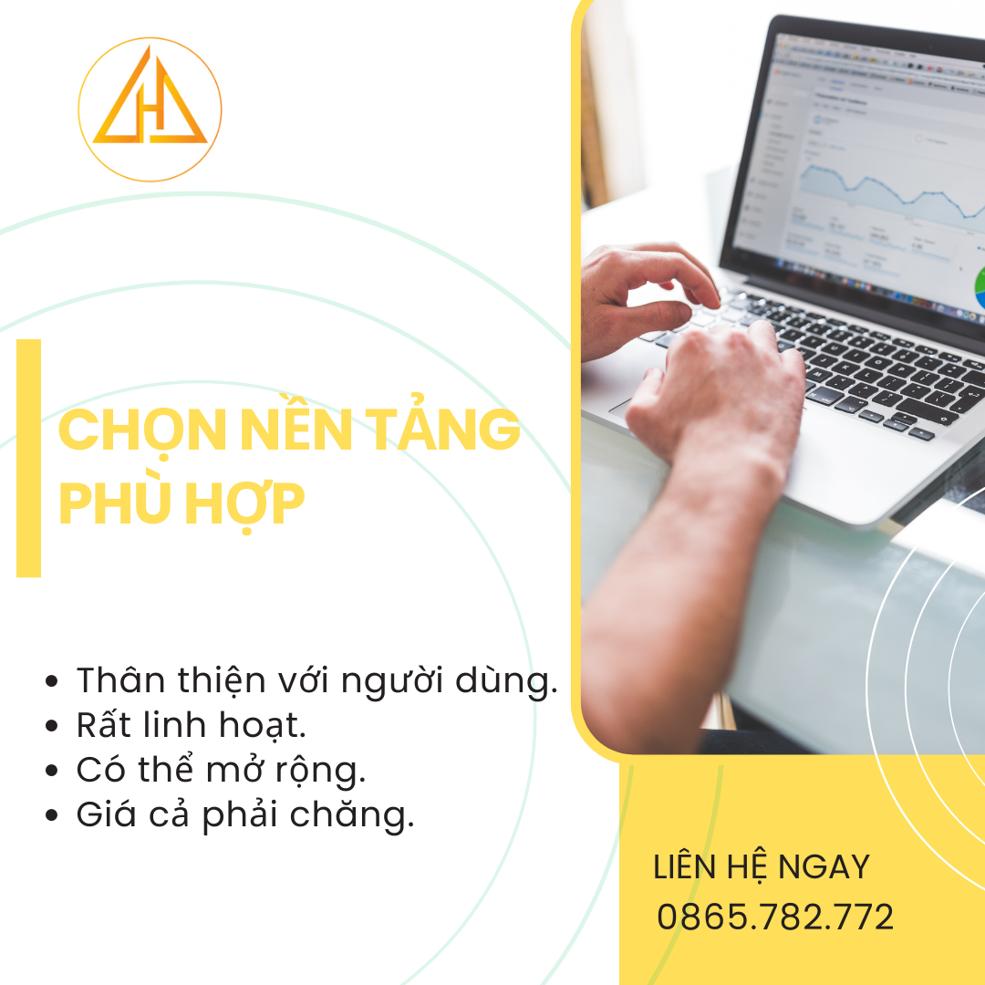 chọn nền tảng trang web phù hợp