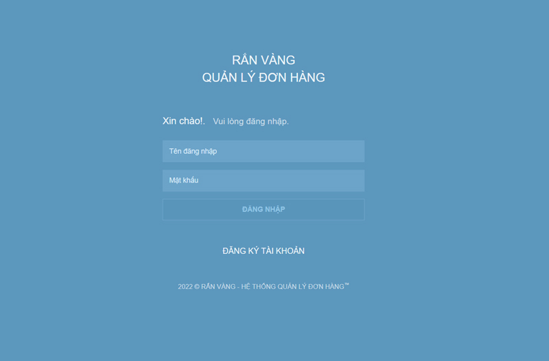 Danh mục đăng nhập website Rắn Vàng