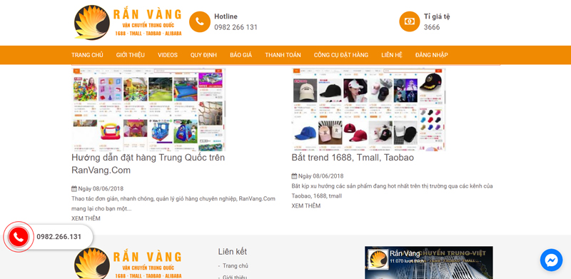 Danh mục video website Rắn Vàng
