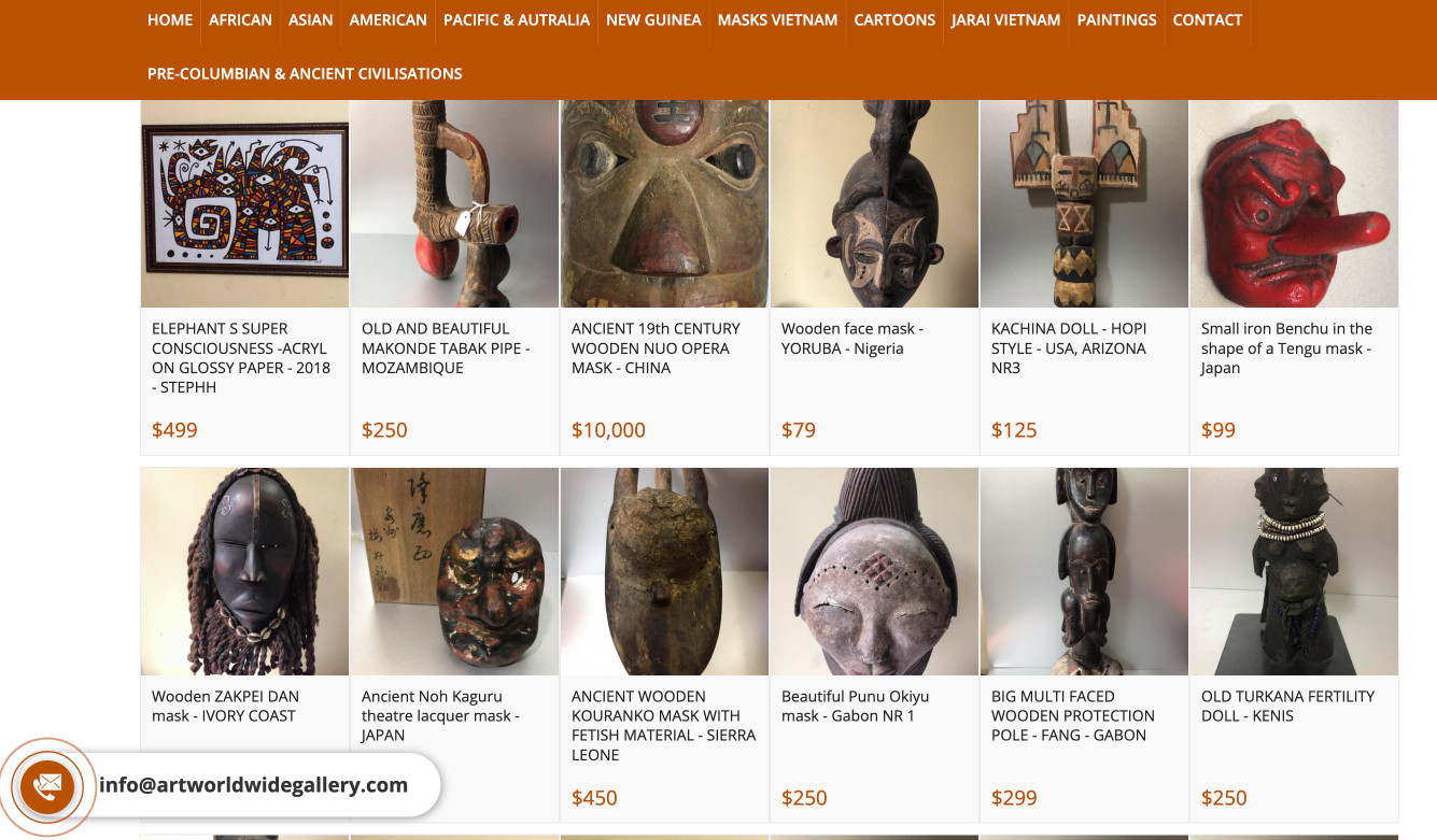 Thiết kế website mỹ thuật nghệ thuật độc đáo