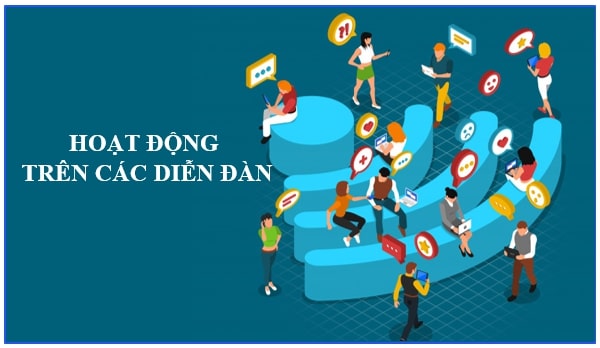 Hoạt động trên các diễn đàn  traffic