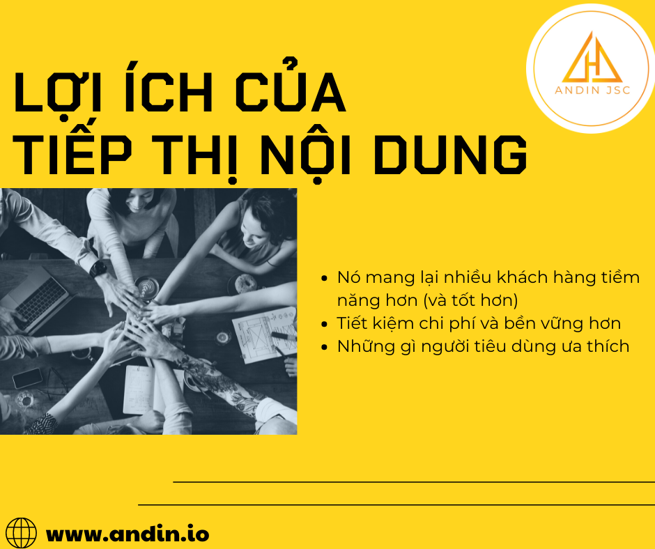lợi ích khi tiếp thị nội dung