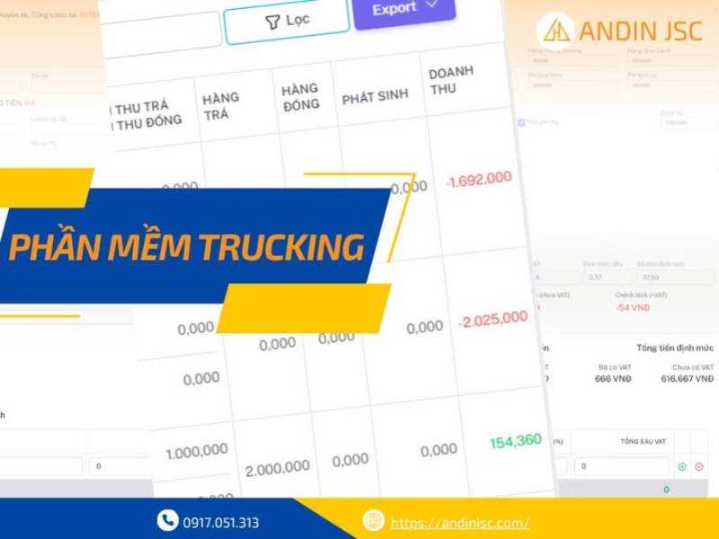 Phần mềm Trucking – Giải pháp quản lý vận tải thông minh cho doanh nghiệp