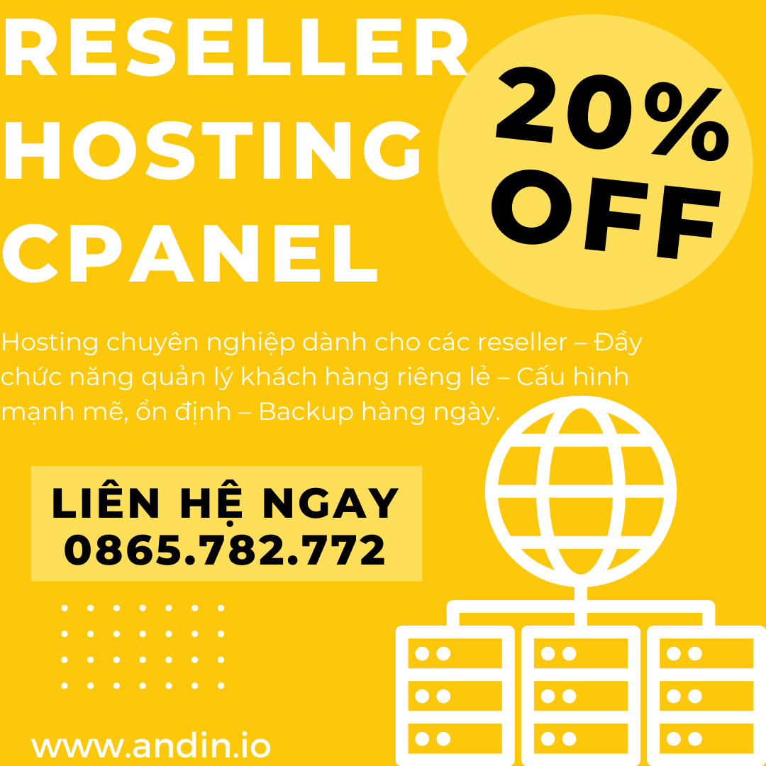 Bảng Giá Reseller Hosting Cpanel
