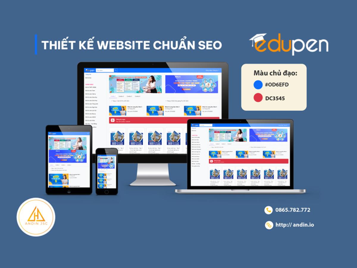 Thiết kế website giáo dục edupen