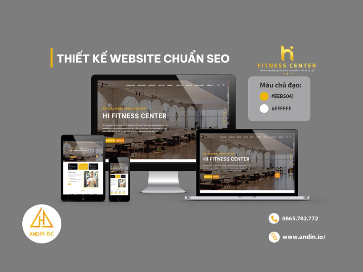 Thiết kế webiste GYM Hi Fitness Center