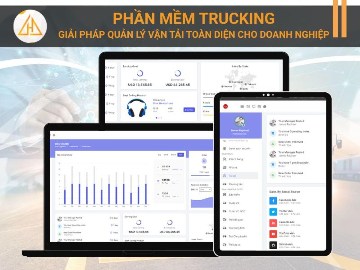 Phần mềm Trucking – Giải pháp quản lý vận tải toàn diện cho doanh nghiệp
