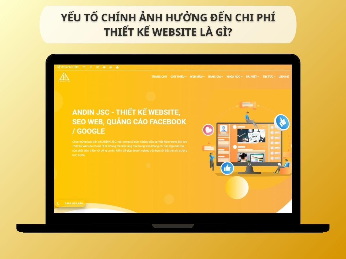 Yếu tố chính ảnh hưởng đến chi phí thiết kế website là gì