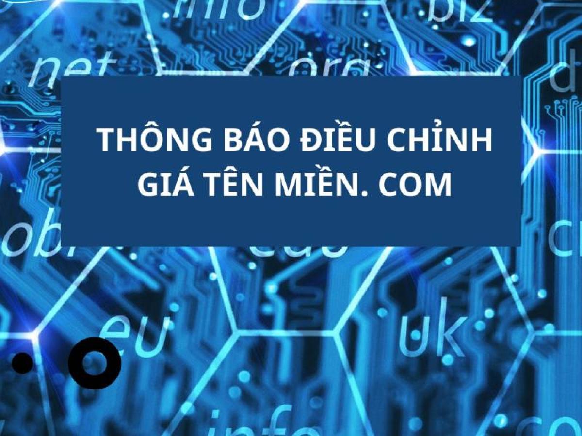 Thông báo điều chỉnh giá Domain