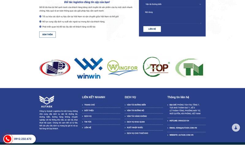 Website Logistic autask.com.vn Website Logistic autask.com.vn