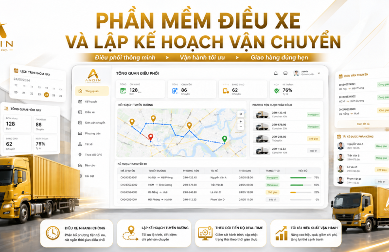 Phần Mềm Điều Xe Và Lập Kế Hoạch Vận Chuyển