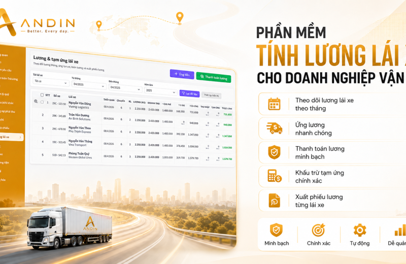 Phần Mềm Tính Lương Lái Xe Cho Doanh Nghiệp Vận Tải