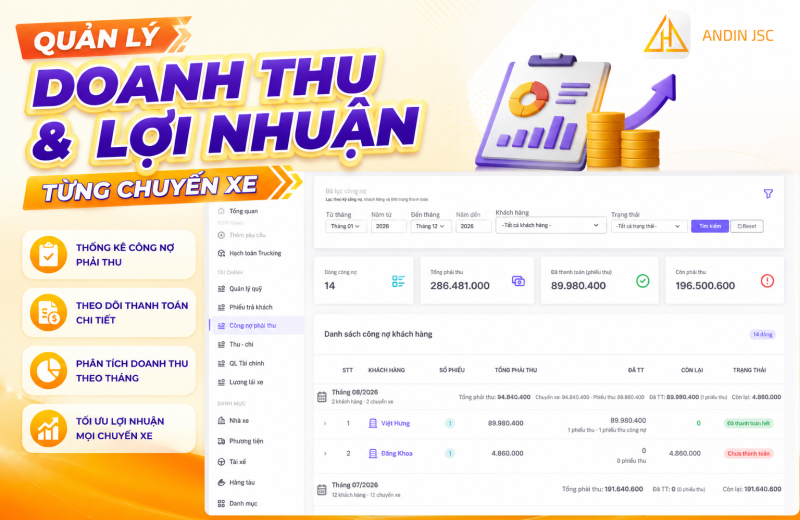 Quản Lý Doanh Thu Và Lợi Nhuận Từng Chuyến Xe Quản Lý Doanh Thu Và Lợi Nhuận Từng Chuyến Xe