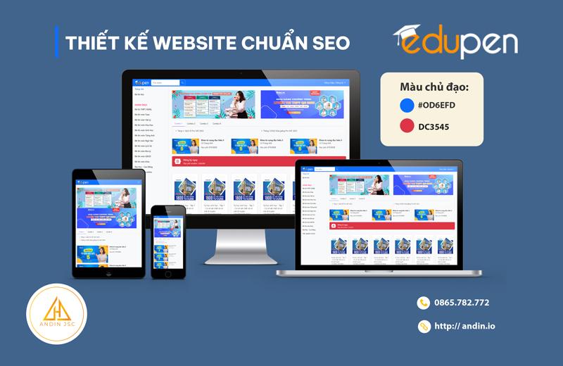 Thiết kế website giáo dục edupen Thiết kế website giáo dục edupen