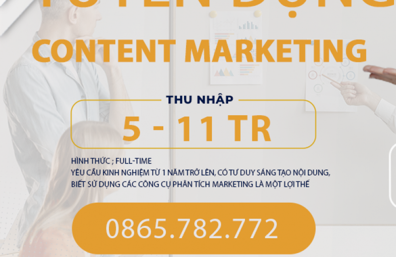 ANDIN JSC tuyển dụng Content Marketing