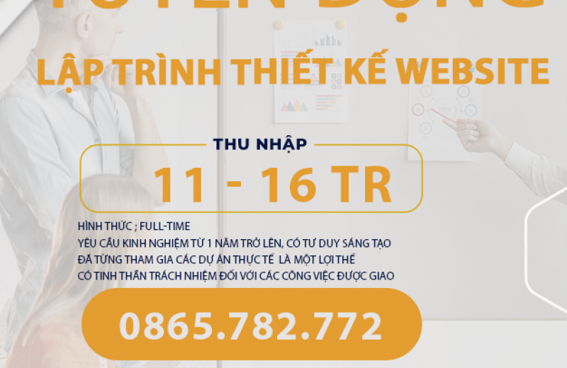 ANDIN JSC tuyển dụng Lập trình thiết kế website 