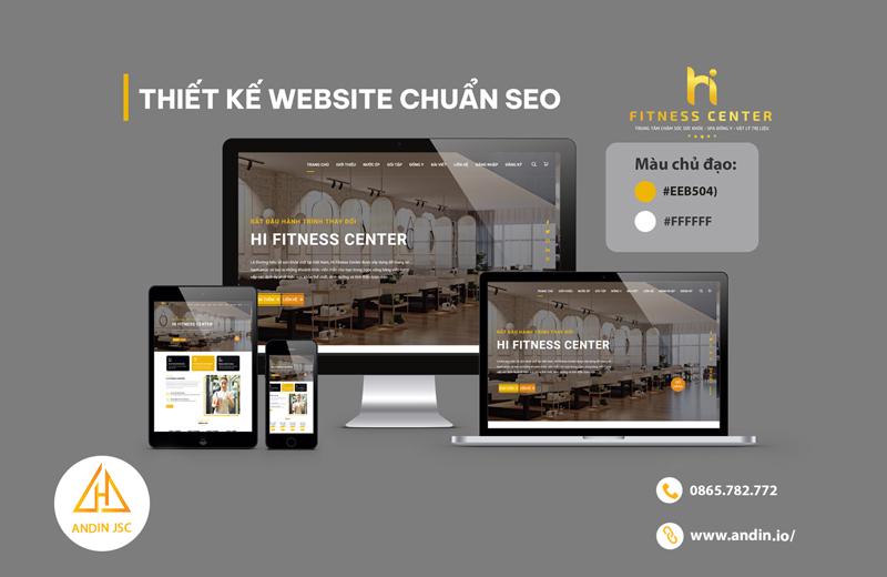 Thiết kế webiste GYM Hi Fitness Center Thiết kế webiste GYM Hi Fitness Center