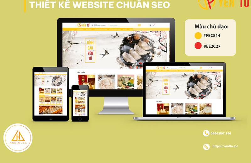 Thiết kế webiste bán hàng cho Yến Tổ Thiết kế webiste bán hàng cho Yến Tổ