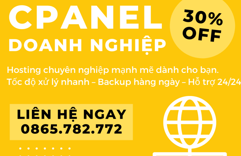 Bảng Giá Hosting Cpanel Doanh nghiệp
